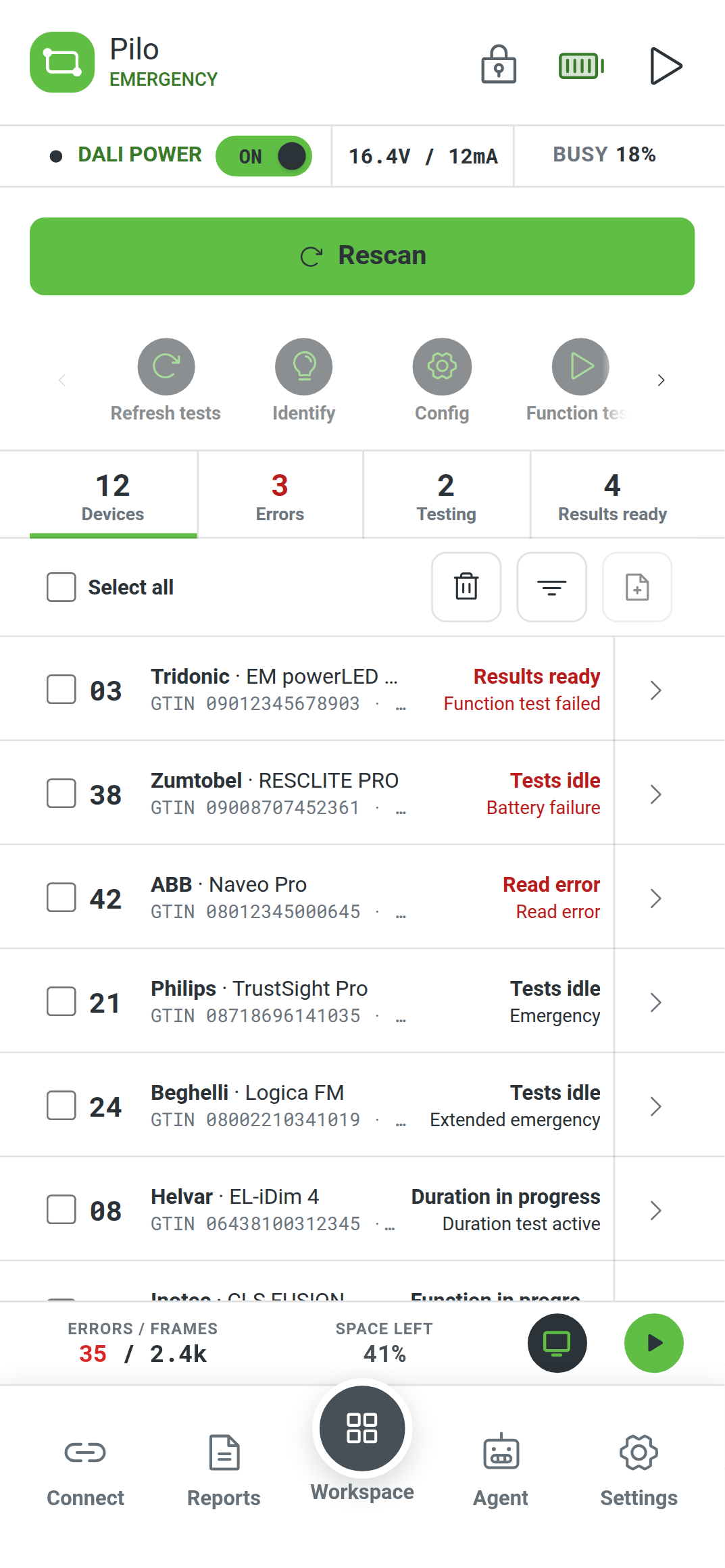 Emergency interface
